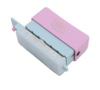 SIXRUN Outil de Perforation Polyvalent à 5 Trous pour A5 B5 A4, Trou de Suspension Pratique, Boîte de Collecte de Débris, Essentiel pour le Bureau à Domicile (Bleu Violet)