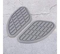SIXRUN Paire de Protections de Réservoir de Carburant en Caoutchouc pour Moto, Autocollants Universels pour Poignée de Genou, 3 Options de Couleurs, Couverture Adhésive Double Face contre les (GRAY)