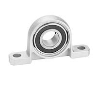 SIXRUN Palier en Alliage de Zinc, Logement à Deux Boulons avec Insert de Roulement à Billes, Collier de Blocage à Vis de Réglage pour L'exploitation Minière, Pétrole, électricité et