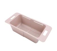 SIXRUN Panier de Congélateur Coffre, Bac de Rangement Réglable en PP pour Congélateur, Longueur Extensible de 40 à 52 Cm, Conception de Drainage Poreux, Poignée et Séparateur, pour étagères de de