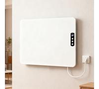 SIXRUN Panneau Chauffant Mural électrique, Chauffage Mural Intelligent à Contrôle de Température avec Verrouillage Enfant et Protection contre la Surchauffe pour Bureau à Domicile (Prise UE)