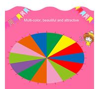 SIXRUN Parachute Arc-en-Ciel pour Enfants, Exercice de Jeu en Plein Air Durable pour la Coopération en équipe de la Maternelle, Tissu Oxford (6M / 19,69 Pieds)