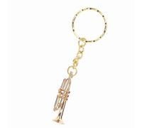 SIXRUN Pendentif Porte-clés Trompette élégant, Durable pour la Décoration de Cadeaux de Clés, Porte- à la Mode pour les Amis et la Famille, Matériau de Haute qualité