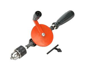SIXRUN Perceuse à Main Manuelle avec Double Pignon, Fonctionnement Fluide pour le Bois, le Plastique et le Métal Mou (3/8 pouce)