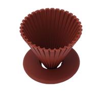 SIXRUN Percolateur à Café en Silicone, Support de Filtre à Café Détachable avec Texture Interne pour une Extraction Optimale, Maison Bureau Camping