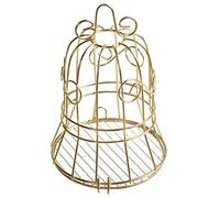 SIXRUN Petite Mangeoire à Oiseaux Suspendue, en Fer forgé, Recharge Facile, Attrayante pour Les Oiseaux, Pinson, Moineau, Rouge-Gorge - 9x7 Cm (1)