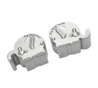 SIXRUN Petites Boîtes à Souvenirs en Forme D'éléphant, Matériau en Alliage Durable, Cadeaux pour Mes Premières Dents Bou s pour Nourrissons, Paquet de 2 pour les Fêtes D'anniversaire