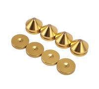 SIXRUN Pieds de Découplage pour Enceintes en Alliage D'aluminium, Lot de | Pointe amortisseur de vibrations, pieds de page anti-retour, accessoires Hi-Fi, pour amplificateur CD DVD