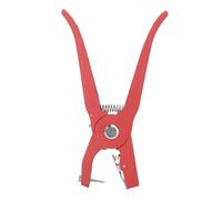 SIXRUN Pince à étiquette D'oreille de Bétail, Outil Ergonomique et Durable Permettant D'économiser des Efforts pour le Bétail, le Mouton et la Chèvre, Poignée Rouge en Acier allié