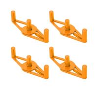 SIXRUN Pinces à Plantes Réglables, 20 Pièces, Cintreuse de Branches en Plastique Durable pour Utilisation Intérieure et Extérieure, Contrôle de la Direction de Croissance à 360 Degrés (Orange)
