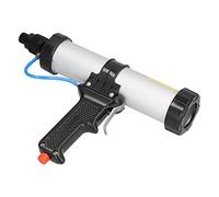 SIXRUN Pistolet à Calfeutrer Pneumatique avec Régulateur de Pression D'air, Pistolet à Calfeutrer en Alliage D'aluminium 310 Ml avec Poignée Ergonomique pour Décoration de Bâtiment