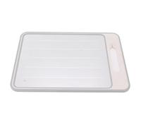 SIXRUN Planche à Découper de Décongélation, Décongélation Efficace, Planche à Découper Double Face avec Affûteur pour la Cuisine, Matériau en Alliage D'aluminium (Kaki)