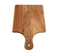 SIXRUN Planche à Découper en Bois Double Face pour Service de Pizza et | Construction en Bois Durable Réversible, Poignée de Suspension Intégrée pour Rangement, Finition Grain de Bois Naturel pour