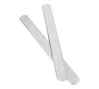 SIXRUN Plaques d'Acier à Tête Ronde, Barres d'entraînement Lestées en Acier Inoxydable, Force Réglable pour Protège-jambes et Gilets Lestés, Tailles 15 Cm et 25 Cm (25 de longueur)