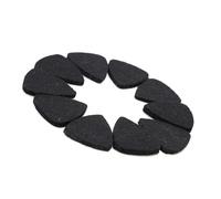 SIXRUN Plectres en Feutre de Laine de Haute qualité, 10 Pièces, Son Doux pour Guitare, ukulélé, Compact, épaisseur 3mm (BLACK)