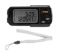 SIXRUN Podomètre 3D, Compte-Pas Précis avec Grand écran LCD et Mémoire de 30 Jours pour Distance de Marche Miles Km Compteur de Calories Moniteur de Temps d'exercice