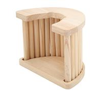 SIXRUN Pont en Arc en Bois pour Hamster, Maison d'exercice Solide et Sûre pour Hamster, Améliore L'humeur du Rat, Cochon d'Inde, Chinchilla, Furet, Ours doré