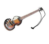 SIXRUN Porte-clés Guitare Rock, Pendentif Modèle de Guitare Unique pour Sac D'école, Matériau en Tilleul