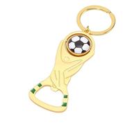SIXRUN Porte-clés Ouvre-bouteille, Alliage D'Aluminium Trophée de Football Porte-clés Ouvre-bouteille avec Design Détaillé pour Maison Camping Fêtes Cadeaux de Voyage **Explication