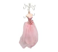 SIXRUN Présentoir à Bijoux Modèle de Robe Présentoir Élégant et Durable pour Colliers et Boucles D'Oreilles Idéal pour la Maison Chambre Magasins de Bijoux Résine et Fer 1 Unité