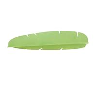 SIXRUN Protection contre les éclaboussures d'eau pour évier de Cuisine, Protection contre les éclaboussures d'évier en TPR PP 19,4 X 4,9 X 2, Pouces, Conception en Feuille de Bananier, Base (GREEN)