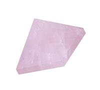SIXRUN Pyramide de Quartz Rose en Cristal Rose, Décoration de Bonne Fortune pour la Maison ou le Bureau, 15 Mm, pour la Famille ou les Amis