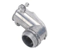 SIXRUN Raccord à Compression à 90 Degrés, Corps en Alliage de Zinc sans | Raccord de conduit électrique, acheminement de fil à angle droit, intérieur lisse sans bavure pour boîtes de jonction