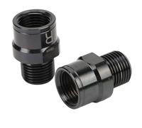 SIXRUN Rallonge de Pédale de Vélo avec Conception en Alliage de Titane, Arbre allongé pour Vélos de Montagne et de Route, Taille 16 Mm, 1 unité (Black)