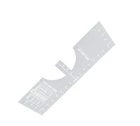 SIXRUN Règle D'Alignement de T-shirt, Outil de Couture Léger et Durable pour Centrer la Conception pour Adultes et Jeunes, Matériau PVC, Mesure du Col Rond, Alignement de la Couture des Vêtements