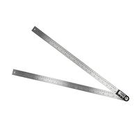 SIXRUN Règle de Recherche D'angle Numérique, Outil de Rapporteur Durable 2 en 1 pour Automobiles, Travail du Bois, Acier Inoxydable (0-500mm)