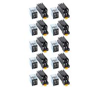 SIXRUN Relais de Puissance 8 Broches, LY2NJ Bobine 12V DC, Contacts 2NO 2NF | Commutation de circuit de commande électrique, gestion de charge 10 A CA, 10 bases de prise pour le câblage du panneau