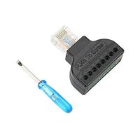 SIXRUN RJ45 Male Plug Terminal Adapter for CCTV Equipment | Facile à installer, adapté aux ports vidéo, conception compacte