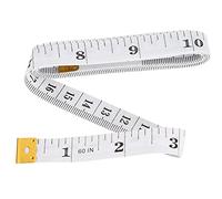 SIXRUN Ruban à Mesurer en Plastique PVC Souple pour Mesurer le Tour de Poitrine/tour de Taille, Outil de Couture Flexible pour Couturière, Ruban à de 60 Pouces pour le Corps