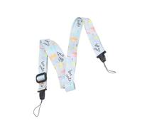 SIXRUN Sangle d'appareil Photo de 1,2 M, Sangle de Cou en Polyester, Compatible avec Les Appareils Photo Mini 12 11 8 9, Longueur Réglable pour la Photographie en Extérieur (Chaton Bleu)