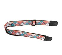 SIXRUN Sangle de ukulélé Réglable en Nylon avec Extrémités en Cuir pour un Jeu Confortable, S'adapte à Toutes les Tailles de ukulélé, Longueur de 27,6 à 48 Pouces (Style 2)