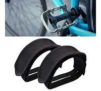 SIXRUN Sangles de Pédale de Vélo, Sangles de Pédale à Pignon Fixe en Polyester 47 X 5 Cm Réglables sans Boucle avec Ruban Auto-adhésif Tout Autour pour Vélos Pliants de Montagne de Route Débutants