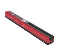 SIXRUN Scanner D'images Portable à Main, Scanner de Documents A4 900 DPI sans Pilote Requis avec Carte SD 32GB pour Bureau à Domicile et Entreprise (Rouge)