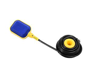 SIXRUN Schwimmerschalter, Câble de 10M, Régulation Automatique du Niveau D'eau pour Pompe Submersible, avec Joint en Polypropylène Réglable pour Piscines, Fûts, Réservoirs