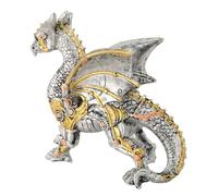 SIXRUN Sculpture de Dragon Steampunk Mécanique pour Les Chambres, Bureaux, étagères, Restaurants, avec des Détails Exquis et Un Matériel de Résine Durable