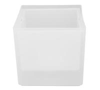 SIXRUN Seau à Glace LED 3,5 L Cube de Rangement carré Double Couche avec Lumières RVB pour Bière, Champagne, Boissons au Vin, Matériau PP Portable étanche IP65 pour Fêtes, Maison