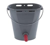 SIXRUN Seau d'alimentation avec Clapet Anti-Retour pour Outil d'alimentation en Lait de Bétail, Baril en Plastique de 8 L pour Utilisation à la Ferme (pour bovins)