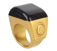 SIXRUN Smart Tasbeeh Counter Ring, IP67 Étanche Rappel de Prière Numérique Musulman avec 15 Jours D'Autonomie et Comptage jusqu'à 9999 pour Le Suivi des Prières Islamiques (20MM)