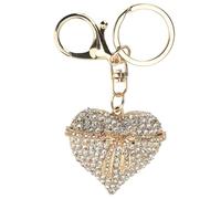 SIXRUN Sninnestone Anneau Scintillant Crystal Zinc High Bill Bill Decoration Sac Sac pour Femmes (White)