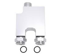 SIXRUN Soupape de Dérivation de Refroidisseur D'huile de Transmission pour 2500 6,7 L, Cummin 2013 2018 en Alliage D'aluminium Argent OEM 68210073AA 68210073AB avec 68RFE