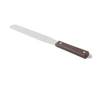 SIXRUN Spatule à Glace en Acier Inoxydable avec Manche en Bois pour Bacs, épandeur de Glaçage pour Zones Dures-1 X Spatule à Glace Droite (10 pouces)