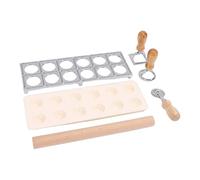 SIXRUN Squares Ravioli Maker, Moule à Boulettes 12 Troux en Alliage D'Aluminium de Qualité Alimentaire, pour Raviolis, Dumplings et Wontons Maison