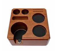 SIXRUN Station de Falsification de 58 Mm, Organisateur Multi-accessoires en Noyer de qualité Supérieure pour Porte-filtres, Idéal pour les Amateurs de café