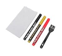 SIXRUN Stylo Marqueur pour Pierre Tombale, Lot de 3, Pointe Fine, | Encre à Séchage Rapide pour Pierre, Marbre, Granit, Traçage Précis pour Inscriptions Funéraires Effacées, Comprend une