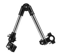 SIXRUN Support de Parapluie Réglable à 360° en Acier Inoxydable Massif pour Vélo ou Fauteuil Roulant, Libérez Vos Mains pour Plus de sécurité. (BLACK)