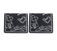 SIXRUN Support de Téléphone Pliable, Support de Voyage, Compact et Portable, de Tablette Multi-Angle pour Avion, 2 Pièces, PU